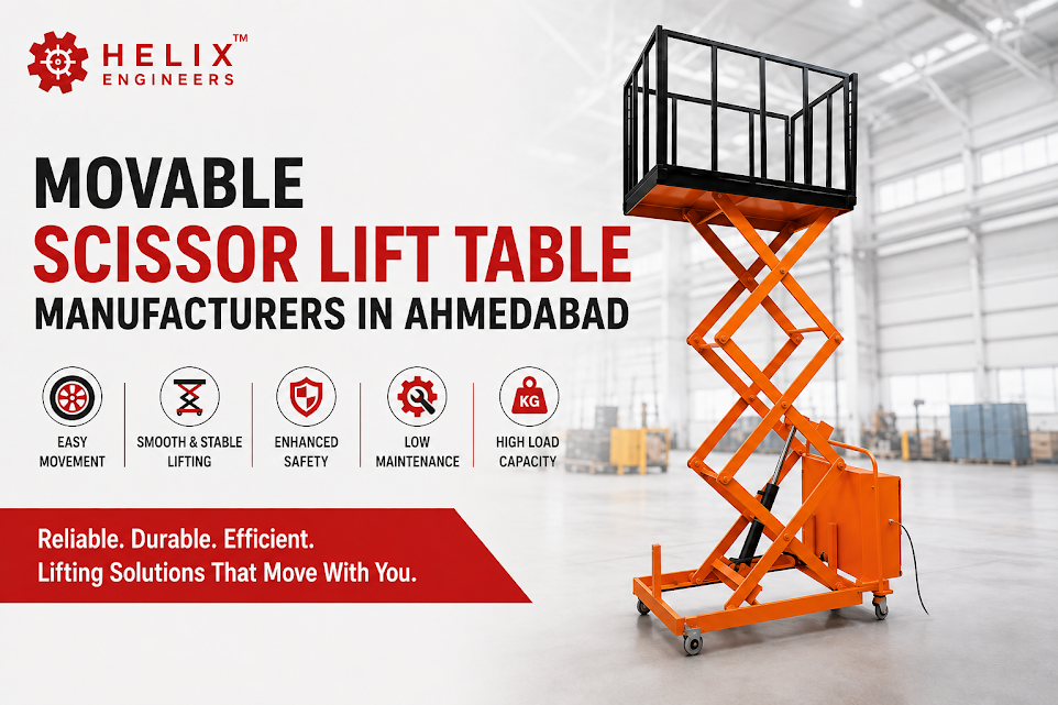 Movable Scissor Lift Table Manufacturers In Ahmedabad