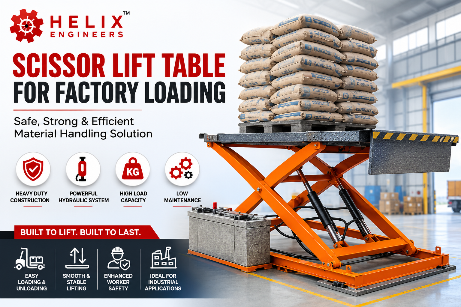 Scissor Lift Table for Factory Loading Manufacturer