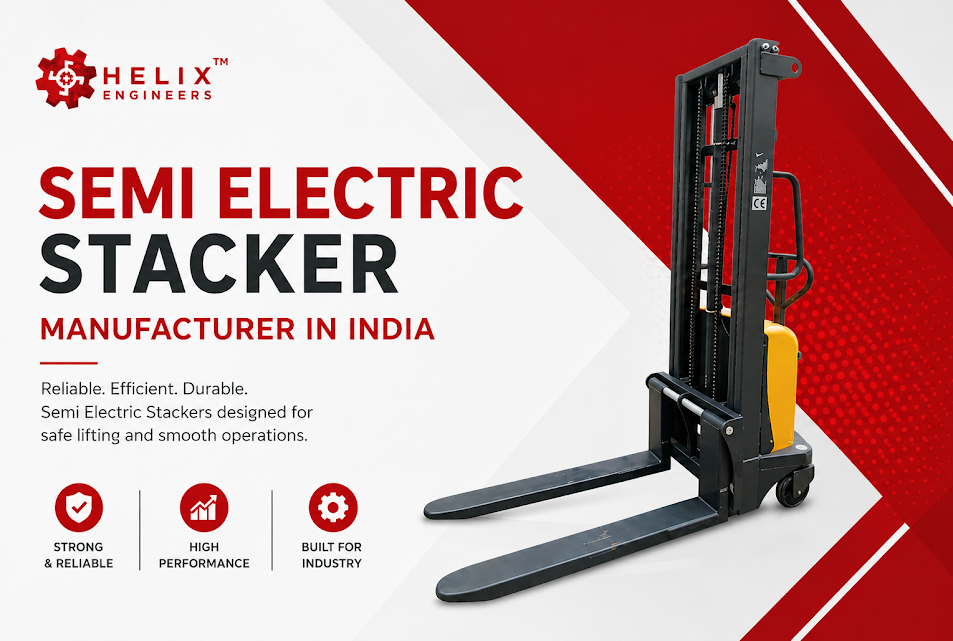 Semi Electric Stacker Manufacturer in India